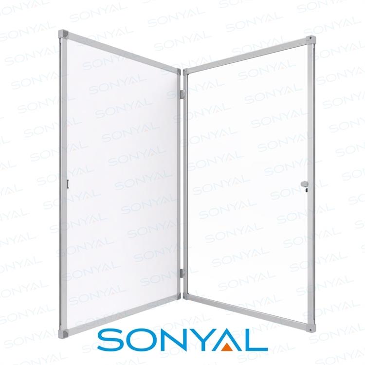 Sonyal 100X140 Kilitli Mıknastıslı Camlı İlan Panosu